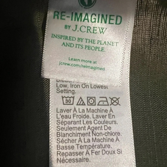 J. Crew Linen-blend button-back shell tank top, Size XXS, NWOT - Picture 3 of 4